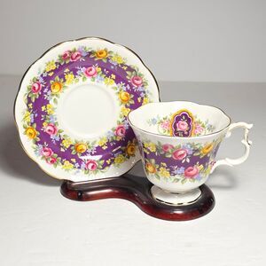 Royal Albert Teacup and Saucer Radiance Purple
